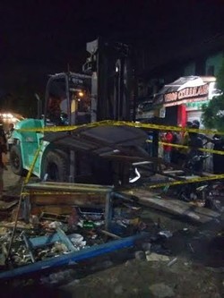 Pengemudi Forklift yang Tabrak Warung Ketoprak Diamankan di Lakalantas Jakut