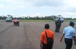 Dua Seahawk Tiba di Pangkalan Bun, Siap Antar Panglima TNI ke KRI Banda Aceh