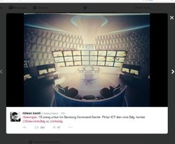 Pertengahan Januari, Ridwan Kamil Pantau Bandung dari Command Center