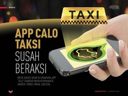 App Calo Taksi Susah Beraksi
