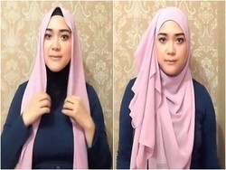 Belajar Kreasi Hijab Simple Menutup Dada Lewat Tutorial Ini