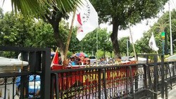 Belasan Tukang Ojek Demo Ahok, Protes Pelarangan Motor