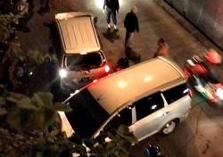 Jumat Dini Hari, Proton Exora dan Avanza Tubrukan di Underpass Gandaria City