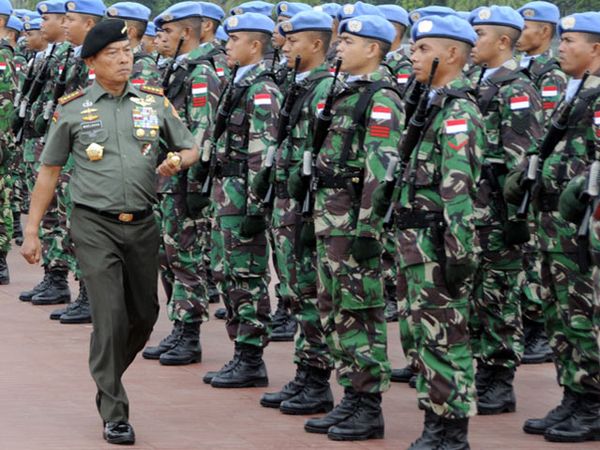 Panglima TNI Sambut Kedatangan Satgas Kizi
