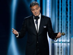 Pidato George Clooney di Golden Globe Singgung Serangan Teroris di Paris