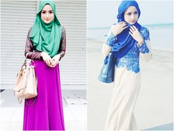 Foto: Tampil Modis dengan Hijab Menutup Dada ala Model Malaysia, Fara Hanim