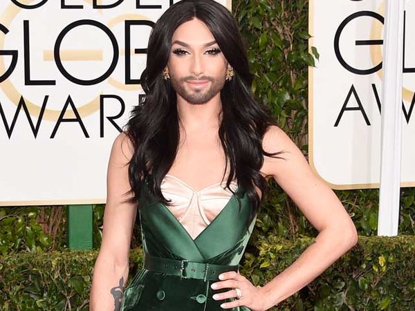 Conchita Wurst, Si Perempuan Brewok Juga Eksis di Golden Globe
