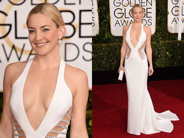 Gaun Terbuka Kate Hudson di Golden Globe 2015