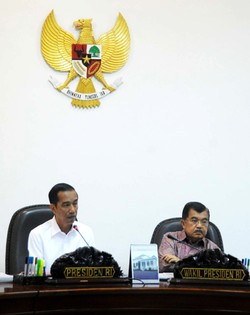 Presiden Jokowi Bahas Soal Kapolri dengan Wapres Jusuf Kalla