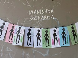 Metamorfosis Perempuan Jadi Ibu di Mural Marishka Soekarna