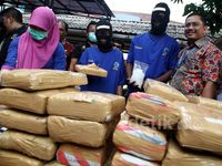 BNN Musnahkan Barang Bukti Sabu dan Ganja