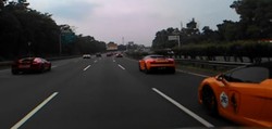 Konvoi Lamborghini yang Ngebut di Tol Jagorawi Bikin Heboh