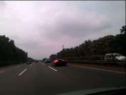 Konvoi Lamborghini di Tol Jagorawi