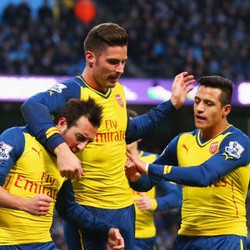 Arsenal Kalahkan City 2-0 di Etihad