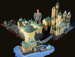 Kastil Hogwarts dari 400 Ribu Lego Ini Dibuat Selama Setahun