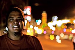 Malam di kota Bandar Lampung