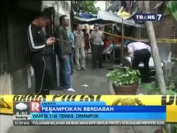 Wanita Tua Tewas Dirampok