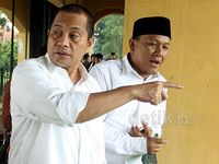 Menteri Marwan Tinjau Bendungan Walahar
