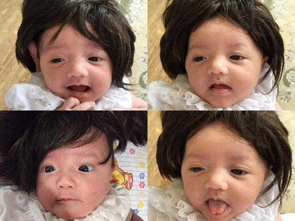 Lucunya! Bayi Anang dan Ashanty Bergaya Pakai Wig