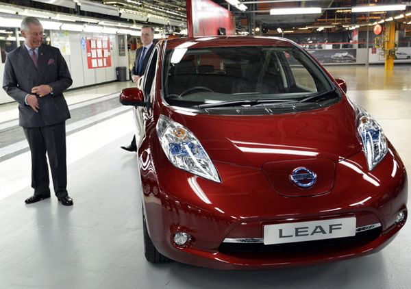 Pangeran Charles di Pabrik Mobil Listrik