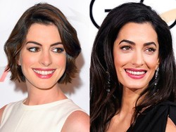 Anne Hathaway dan Amal Alamuddin Dibilang Mirip, Cantik Mana?
