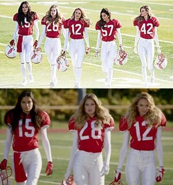 Model Seksi Victorias Secret Tampil dalam Seragam Football