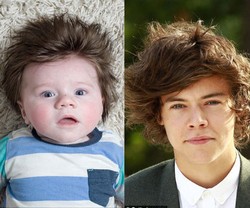 Lucunya Bayi yang Memiliki Rambut Seperti Harry Styles One Direction
