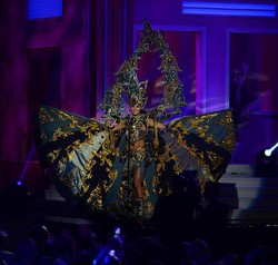 Kostum Borobudur Elvira Masuk Daftar Busana Nasional Terbaik Miss Universe