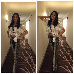 Elvira Devinamira Pakai Busana Kim Kardashian Saat GR Miss Universe