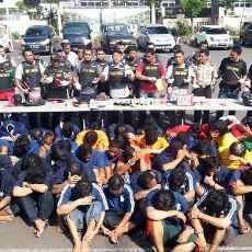 Gelar Operasi Cemara, Polrestabes Surabaya Amankan 350 Orang