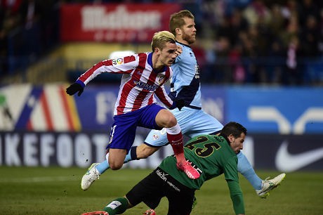 Griezmann Dua Gol, Atletico Bekuk Rayo Vallecano 3-1