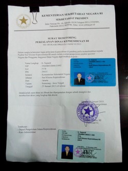 Berbekal Selembar Surat Tugas inilah, Staf Jokowi Temui Ganjar Pranowo