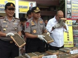 Truk Bermuatan 4 Ton Ganja Diamankan Polisi
