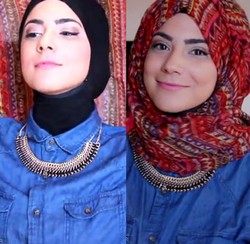 Tutorial Hijab Kurang dari 2 Menit dengan Aksesori Kalung Pendek