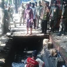 Risma Kerja Bakti di Jalan Semarang