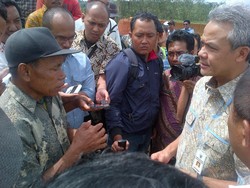Pantau Proyek Bendungan Gondang, Ganjar Didemo Warga