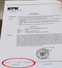 Begini Isi Surat Pemanggilan dari KPK untuk Komjen BG yang Disoal Pengacara
