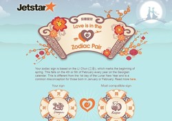 Jetstar Tawarkan Kencan Buta di Pesawat Berdasarkan Shio