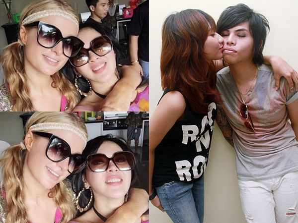 Keakraban Paris Hilton dan Syahrini, Putra Ovy '/rif' Dicium Melody