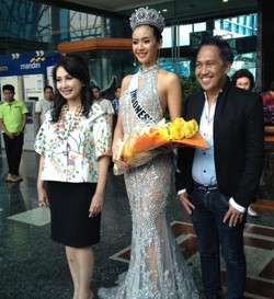 Kembali ke Indonesia, Elvira Bangga Cetak Sejarah di Miss Universe 2014