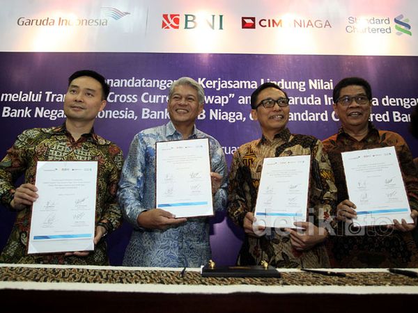 Garuda Indonesia Gandeng Tiga Bank