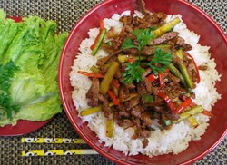 Resep Daging: Donburi Chilli Beef