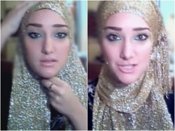Tutorial Hijab dengan Pashmina Glitter untuk ke Pesta Pernikahan