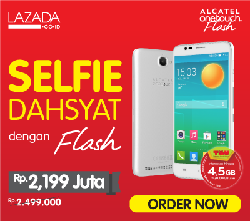 Saatnya Selfie Dahsyat dengan Alcatel One Touch Flash