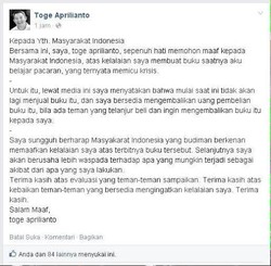 Penulis Saatnya Aku Belajar Pacaran Minta Maaf, Tapi Dinilai Tidak Cukup