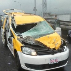 Selamat Usai Disenggol Pesawat TransAsia, Sopir Taksi Merasa Beruntung