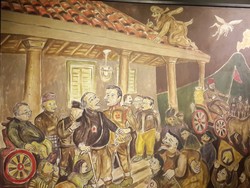 Heri Dono Bikin Lukisan Diponegoro Nangkring di Atap