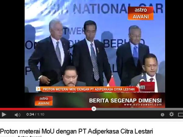 Jokowi Dukung Hendropriyono Garap Mobnas Bareng Proton