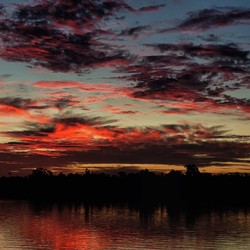 awan senja di pedalaman Merauke Papua