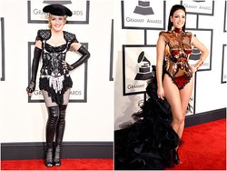 Kostum Gila Selebriti di Grammy Awards: Gaun Rihanna & Rambut Putih Sia